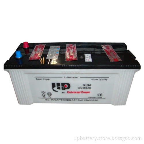 N150 12V 150ah Dry Charged Automotive Starter Batteries